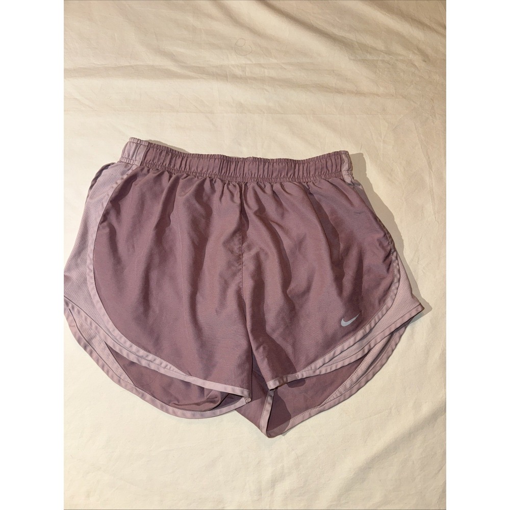 Nike Dri-Fit Running Shorts Women's Tempo Size Medium Amethyst Smoke
